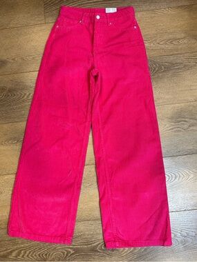 NOBO Hot Pink Wide-Leg Corduroy Jeans